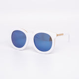 12 Pack: Stylish Thick Circular Color Mirror Wholesale Sunglasses
