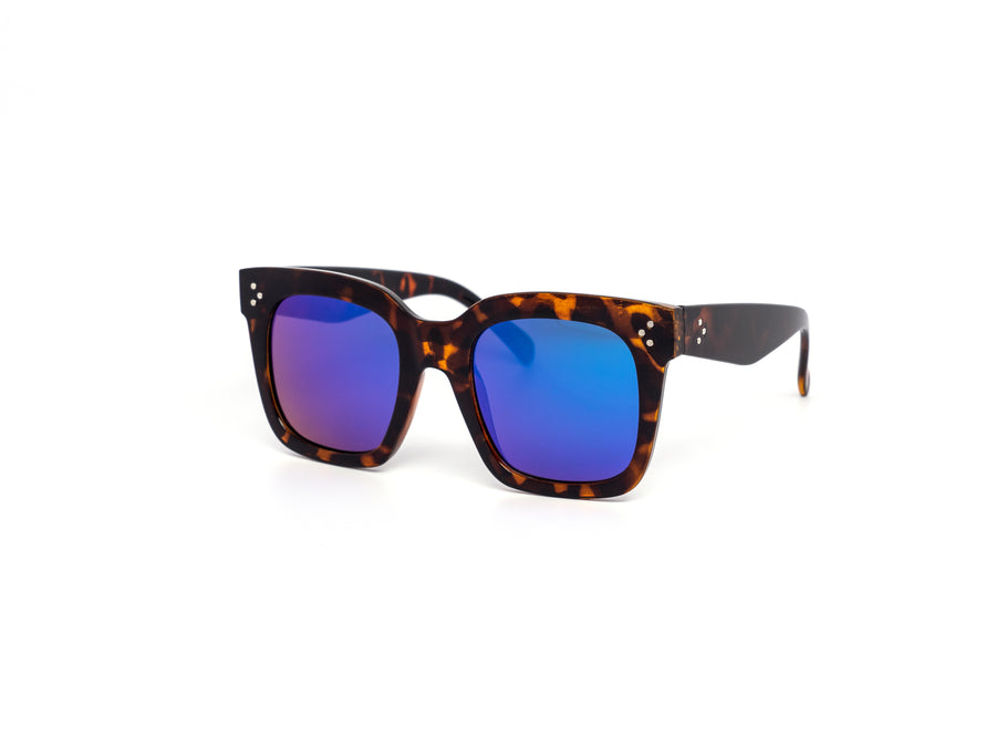 12 Pack: Classy Oversized MVL Color Mirror Wholesale Sunglasses