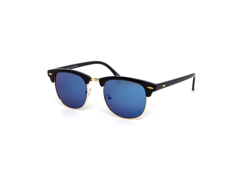 12 Pack: Modern Clubber Color Mirror Wholesale Sunglasses
