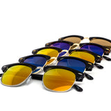 12 Pack: Modern Clubber Color Mirror Wholesale Sunglasses