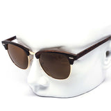 12 Pack: Classy Clubber Woody Frame Wholesale Sunglasses