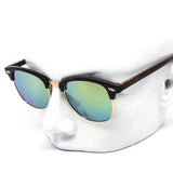 12 Pack: Classy Clubber Woody Frame Mirror Wholesale Sunglasses