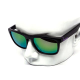 12 Pack: Matte Black Active Sports Square Mirror Wholesale Sunglasses