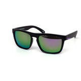 12 Pack: Matte Black Active Sports Square Mirror Wholesale Sunglasses