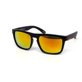 12 Pack: Matte Black Active Sports Square Mirror Wholesale Sunglasses