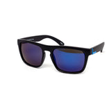 12 Pack: Matte Black Active Sports Square Mirror Wholesale Sunglasses
