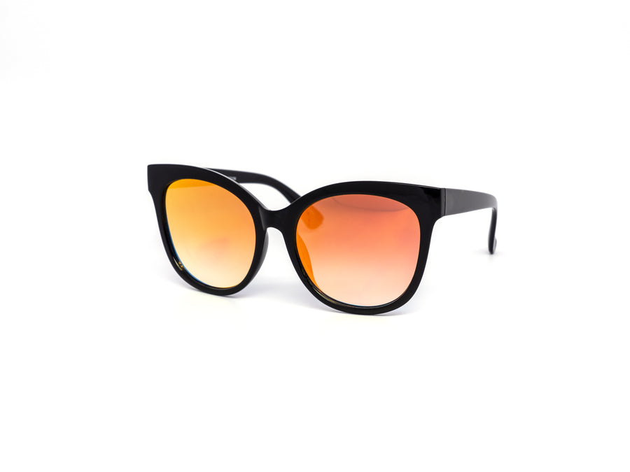12 Pack: Classy Retro Butterfly Color Gradient Mirror Wholesale Sunglasses