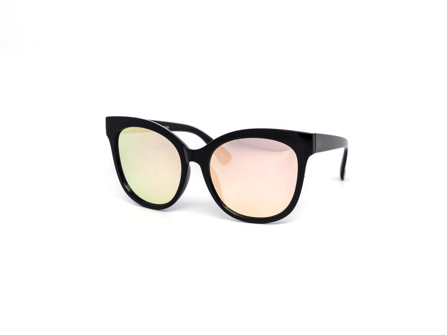 12 Pack: Classy Retro Butterfly Color Gradient Mirror Wholesale Sunglasses