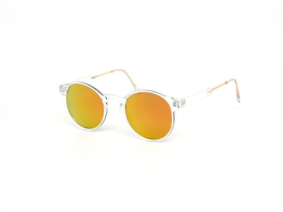 12 Pack: Chic Crystal-clear Circle Acetate Wholesale Sunglasses