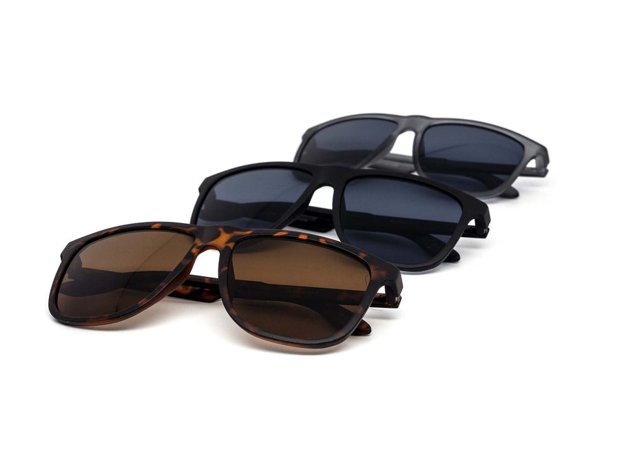 12 Pack: Timeless Lightweight Flexible Soft Touch Wholesale Sunglasses