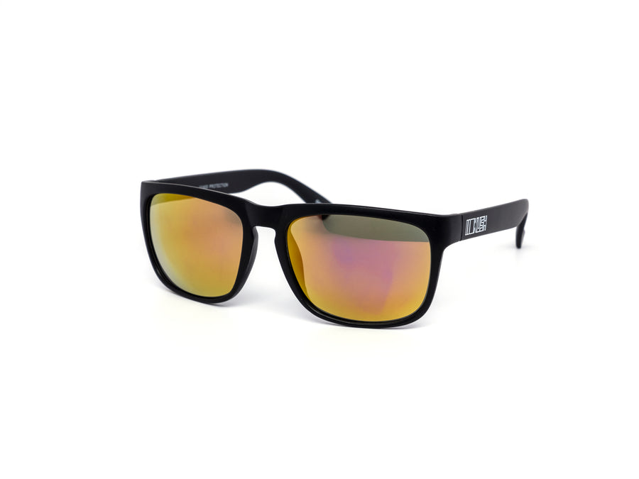 12 Pack: Modern Rebel Black Kush Color Mirror Wholesale Sunglasses