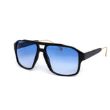 12 Pack: Retro Big Boss Aviator Gold Ear Ring Wholesale Sunglasses