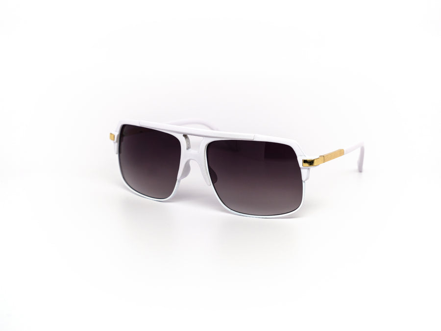 12 Pack: Retro Oversized Rectangular Aviator Gradient Wholesale Sunglasses