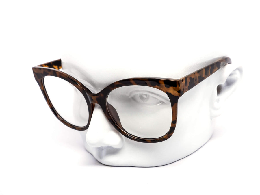 12 Pack: Oversized Round Cateye Clear Eyeglasses Wholesale Sunglasses