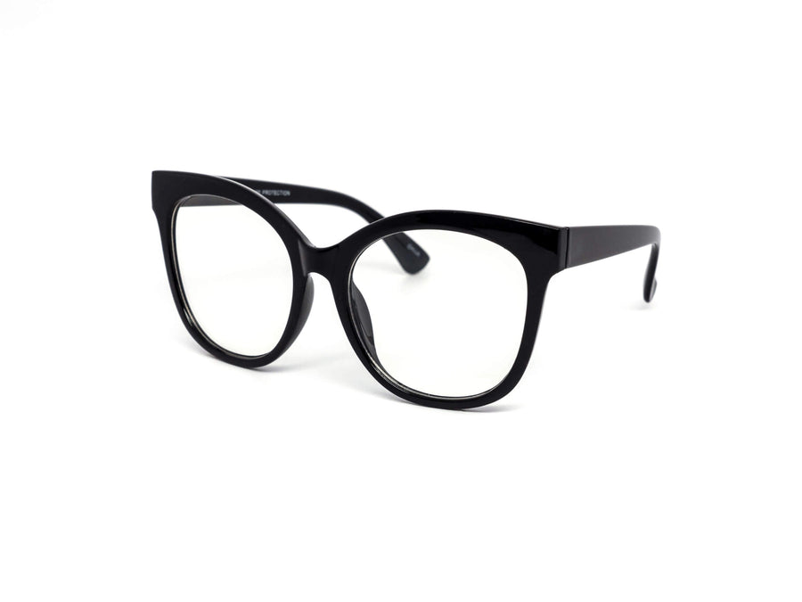 12 Pack: Oversized Round Cateye Clear Eyeglasses Wholesale Sunglasses