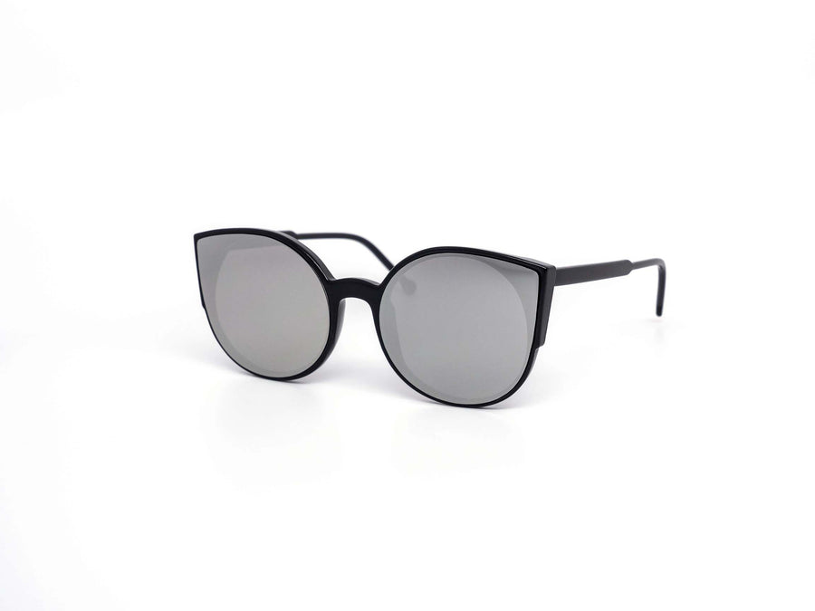 12 Pack: Circle Cateye Edgeless Color Mirror Wholesale Sunglasses