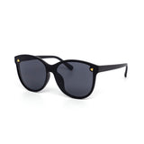 12 Pack: Round Oversized Triangle Accent Gradient Wholesale Sunglasses