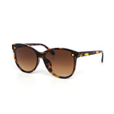12 Pack: Round Oversized Triangle Accent Gradient Wholesale Sunglasses