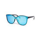12 Pack: Round Oversized Triangle Accent Mirror Wholesale Sunglasses