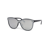12 Pack: Round Oversized Triangle Accent Mirror Wholesale Sunglasses