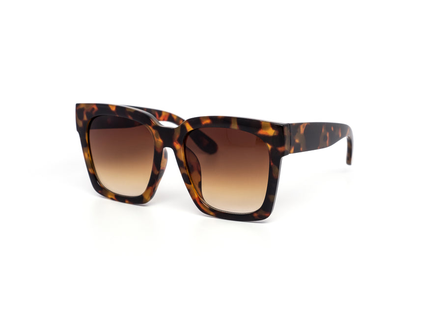 12 Pack: Minimalistic Oversized Square Gradient Style Wholesale Sunglasses