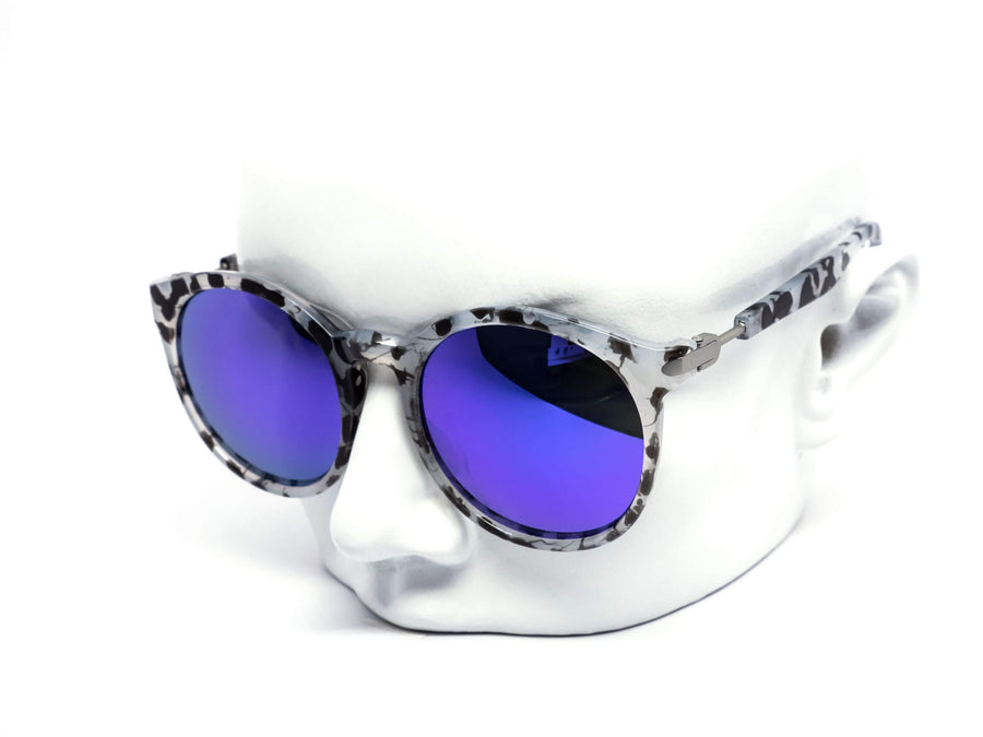 12 Pack: Round Minimal Metal Accent Wholesale Sunglasses