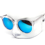 12 Pack: Circle Cateye Crystal Color Mirror Wholesale Sunglasses
