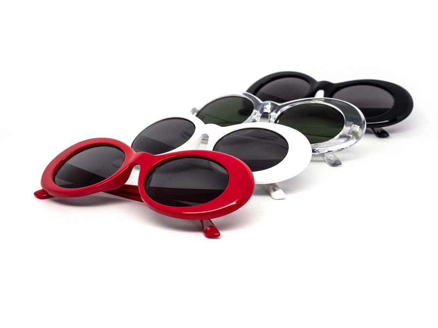12 Pack: Chunky Funky Retro Oval Wholesale Sunglasses