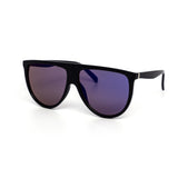 12 Pack: Classy Oversized Mirror Flat-top Wholesale Sunglasses