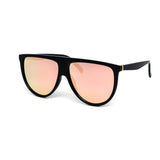 12 Pack: Classy Oversized Mirror Flat-top Wholesale Sunglasses