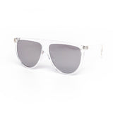 12 Pack: Classy Oversized Mirror Flat-top Wholesale Sunglasses
