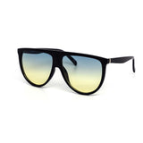 12 Pack: Classy Oversized Duotone Flat-top Wholesale Sunglasses