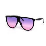 12 Pack: Classy Oversized Duotone Flat-top Wholesale Sunglasses