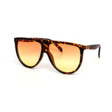 12 Pack: Classy Oversized Duotone Flat-top Wholesale Sunglasses