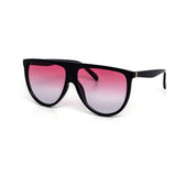 12 Pack: Classy Oversized Duotone Flat-top Wholesale Sunglasses