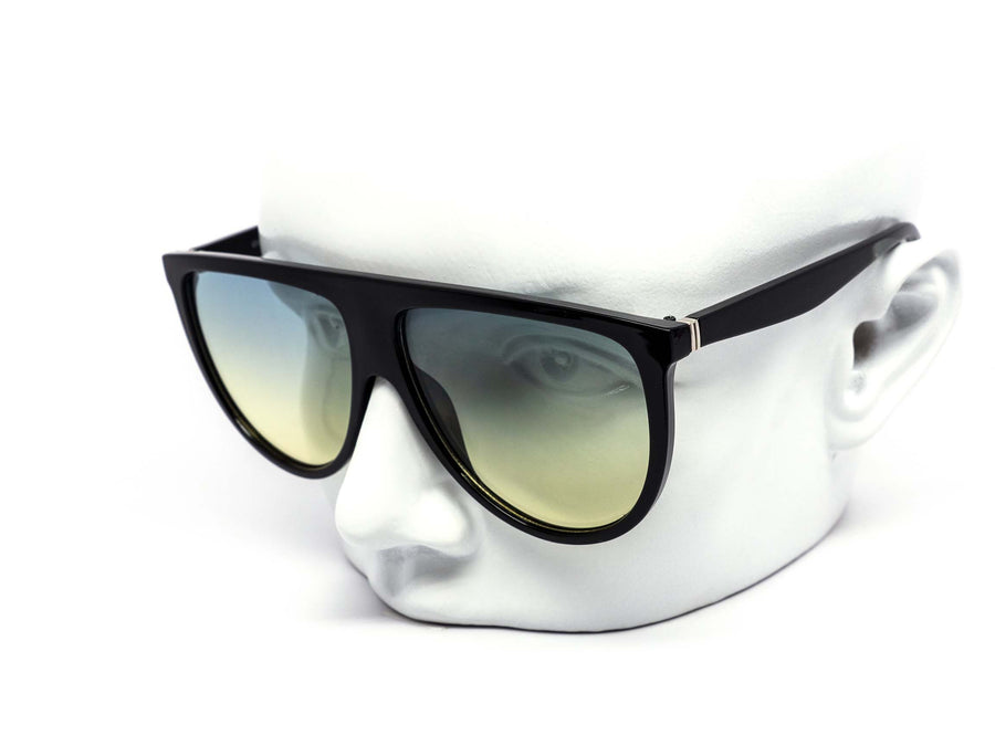 12 Pack: Classy Oversized Duotone Flat-top Wholesale Sunglasses