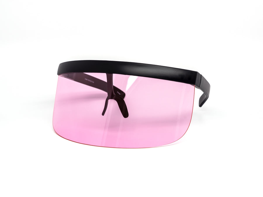 12 Pack: Visor Style Face Shield Color Wholesale Sunglasses