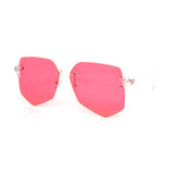 12 Pack: Super Light Rimless Color Aviator Wholesale Sunglasses
