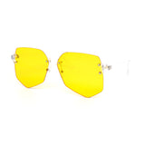 12 Pack: Super Light Rimless Color Aviator Wholesale Sunglasses