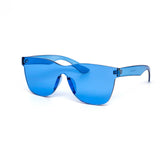 12 Pack: Rimless WF Polycarbonate Color Wholesale Sunglasses