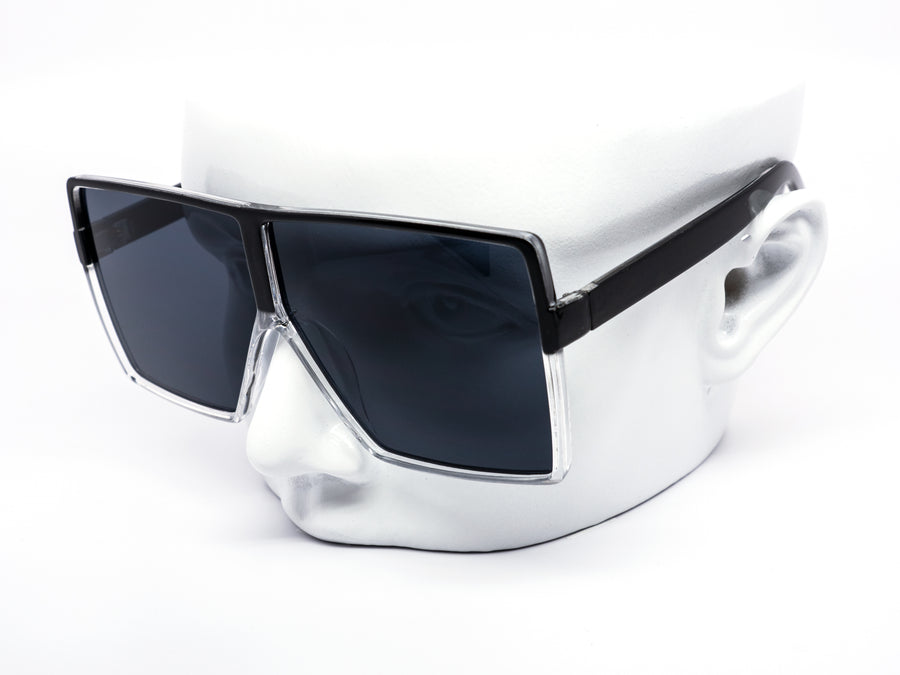 12 Pack: Oversized Minimal Square Gradient Aviator Wholesale Sunglasses