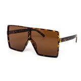 12 Pack: Oversized Minimal Square Gradient Aviator Wholesale Sunglasses