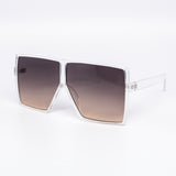 12 Pack: Oversized Minimal Square Duotone Aviator Wholesale Sunglasses