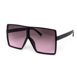 12 Pack: Oversized Minimal Square Duotone Aviator Wholesale Sunglasses