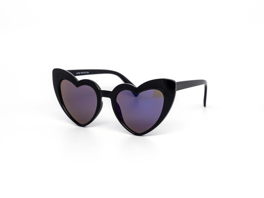 12 Pack: My Sassy Heart Color Mirror Wholesale Sunglasses
