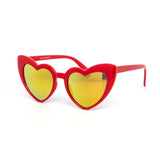 12 Pack: My Sassy Heart Color Mirror Wholesale Sunglasses