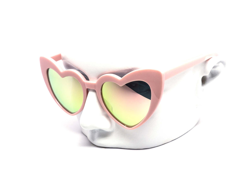 12 Pack: My Sassy Heart Color Mirror Wholesale Sunglasses