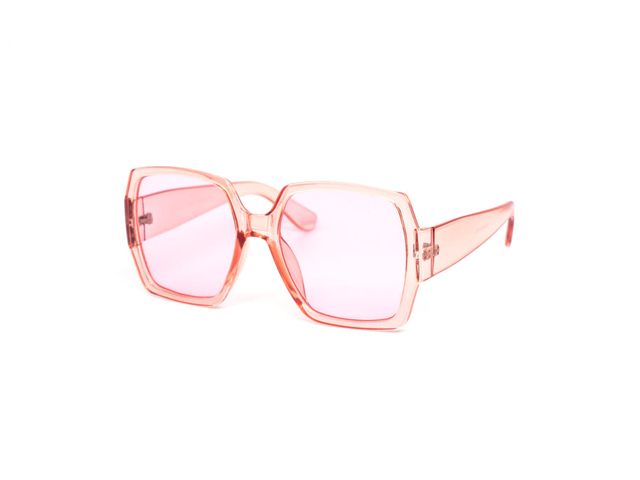 12 Pack: Oversized Classy Retro Sleek Crystal Color Wholesale Sunglasses