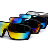 12 Pack: Kush Wrapper Burnt Mirror Wholesale Sunglasses
