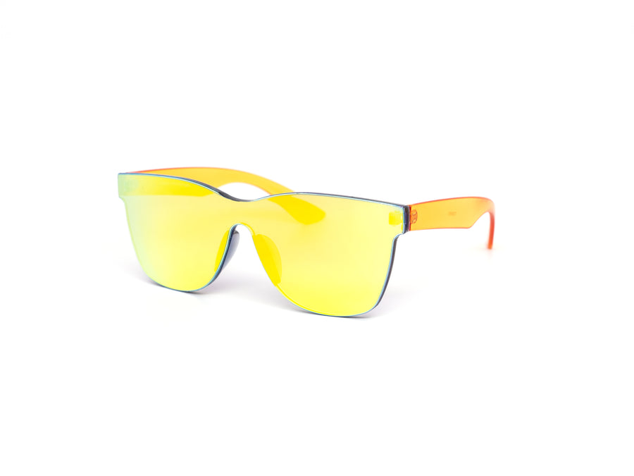 12 Pack: Minimal Mono Color Mirror Wholesale Sunglasses